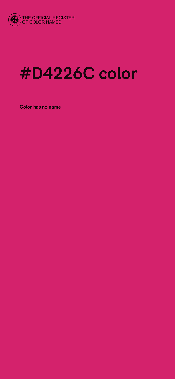 #D4226C color image