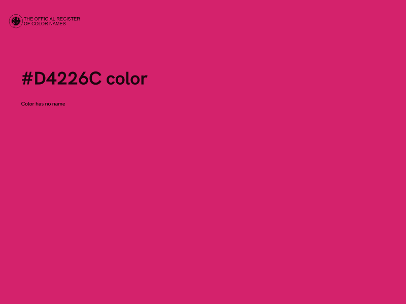 #D4226C color image