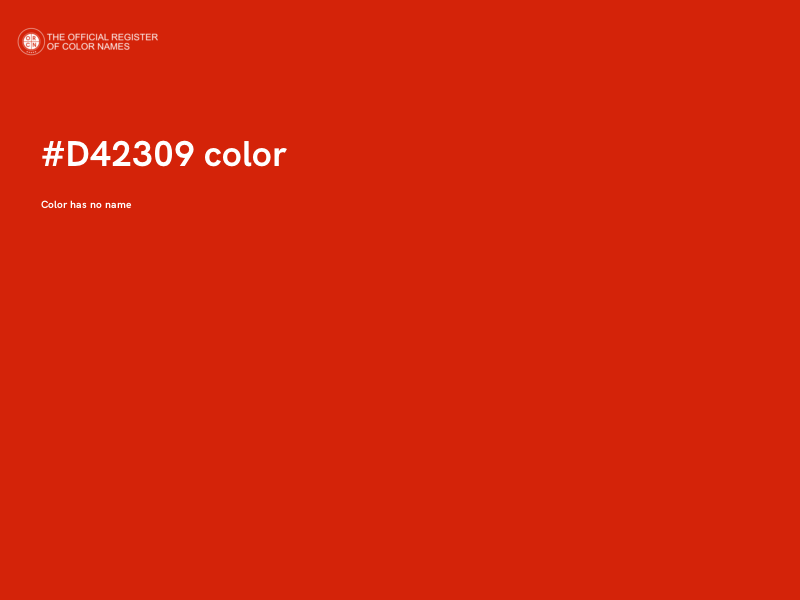 #D42309 color image