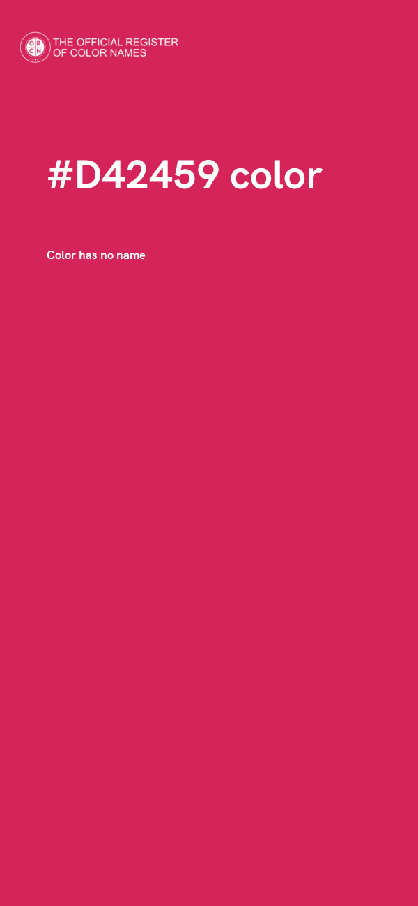 #D42459 color image