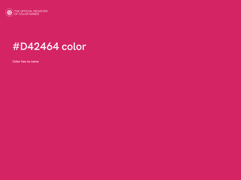 #D42464 color image