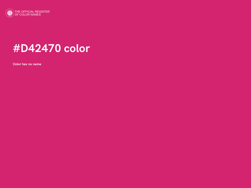 #D42470 color image