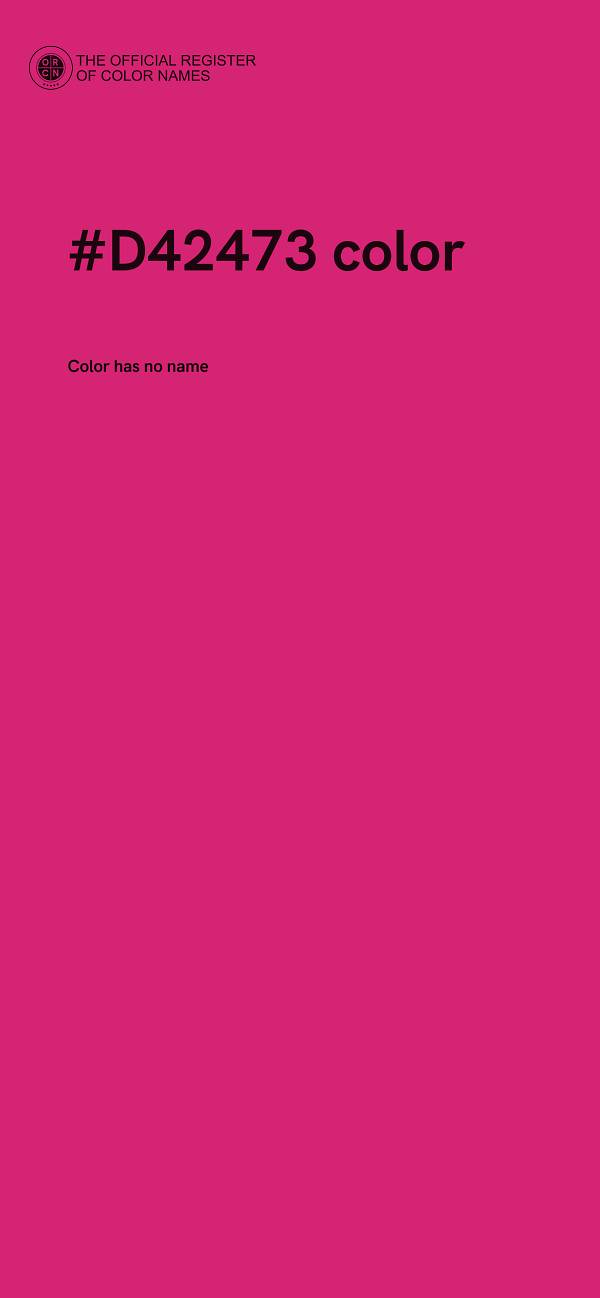 #D42473 color image