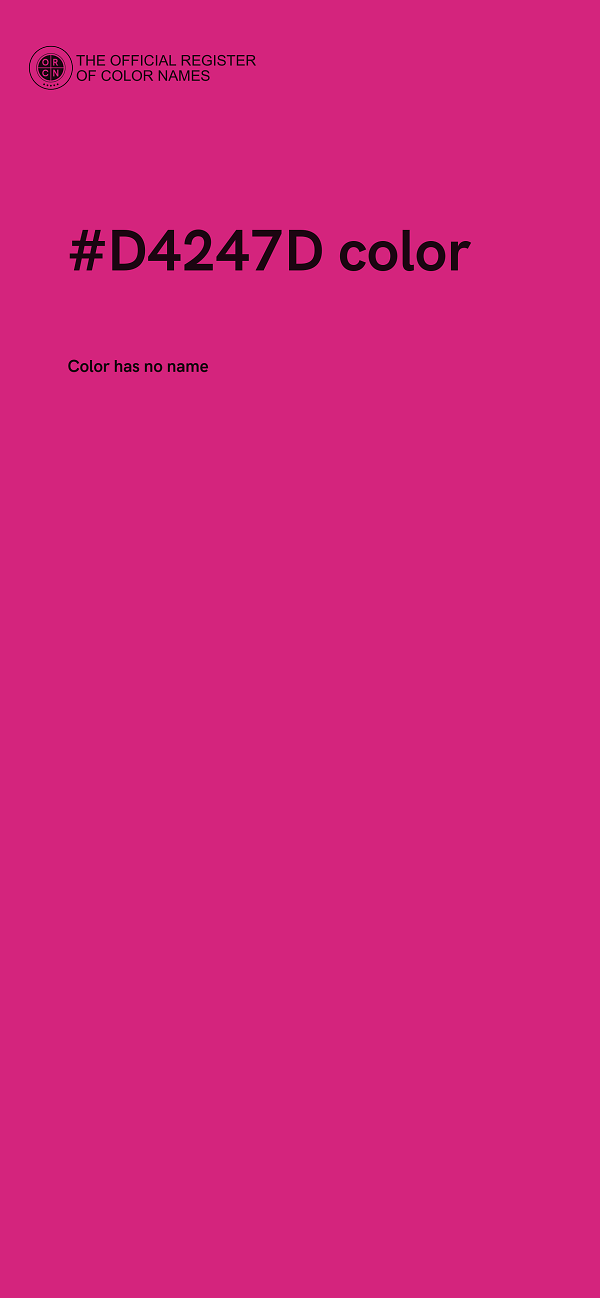 #D4247D color image