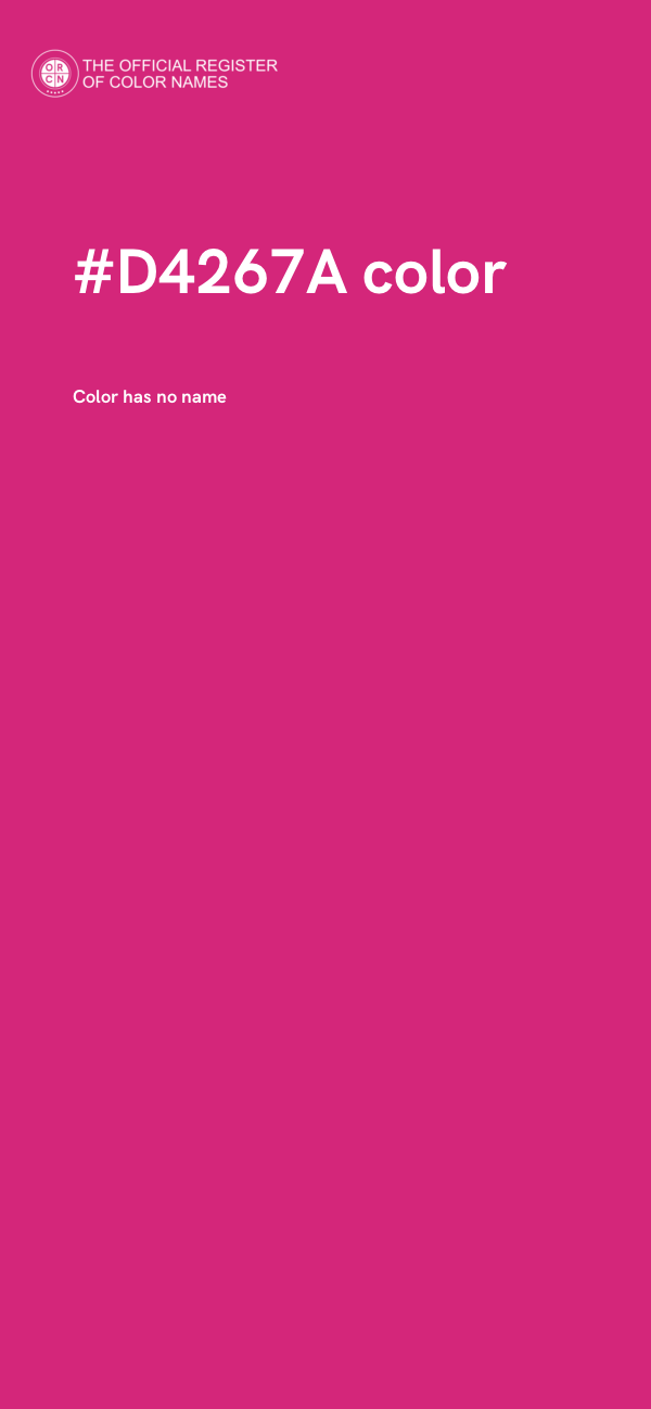 #D4267A color image