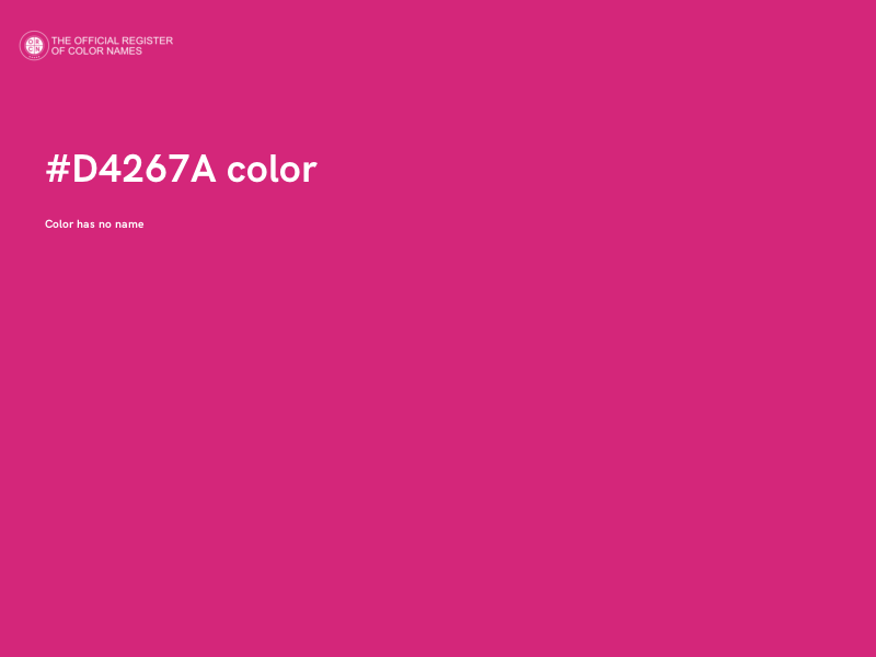 #D4267A color image