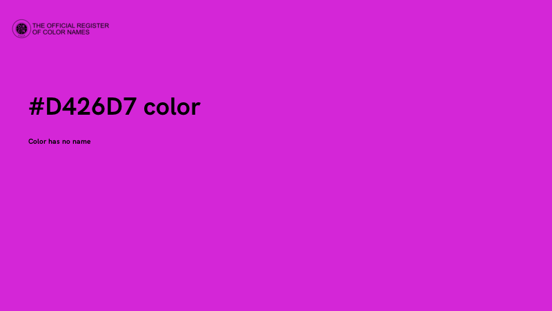 #D426D7 color image