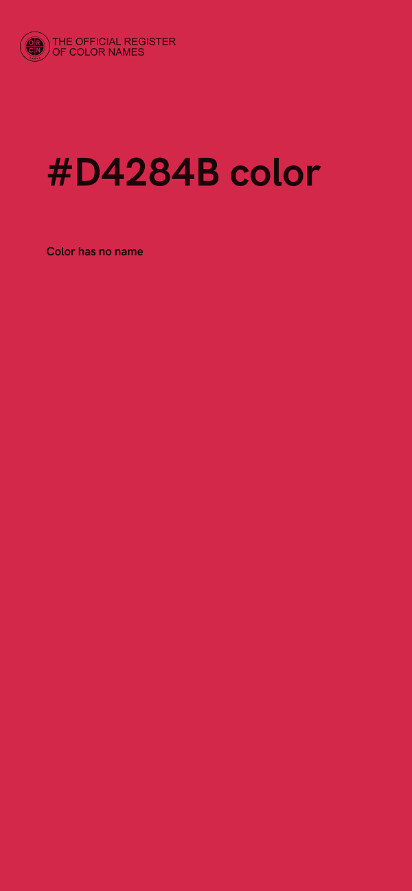 #D4284B color image