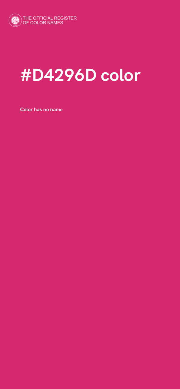 #D4296D color image