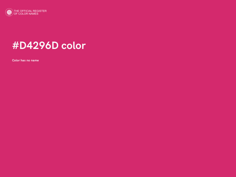 #D4296D color image