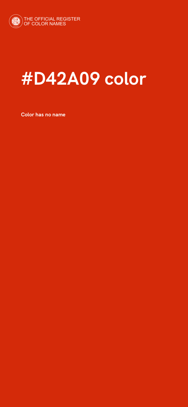 #D42A09 color image
