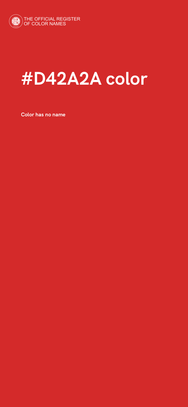 #D42A2A color image