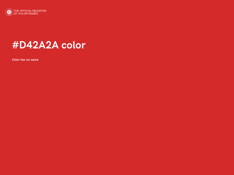 #D42A2A color image