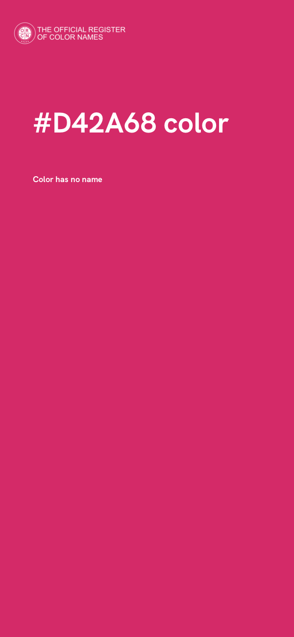 #D42A68 color image