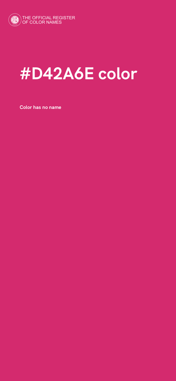 #D42A6E color image