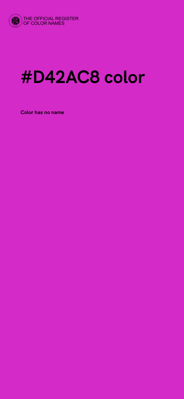 #D42AC8 color image