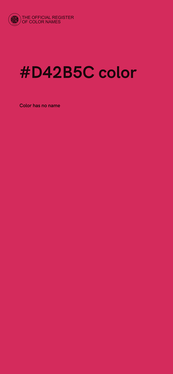 #D42B5C color image