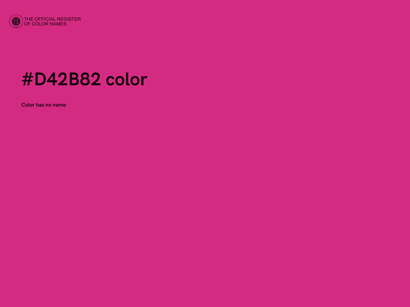 #D42B82 color image