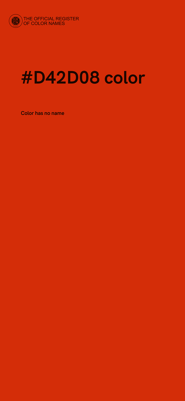 #D42D08 color image