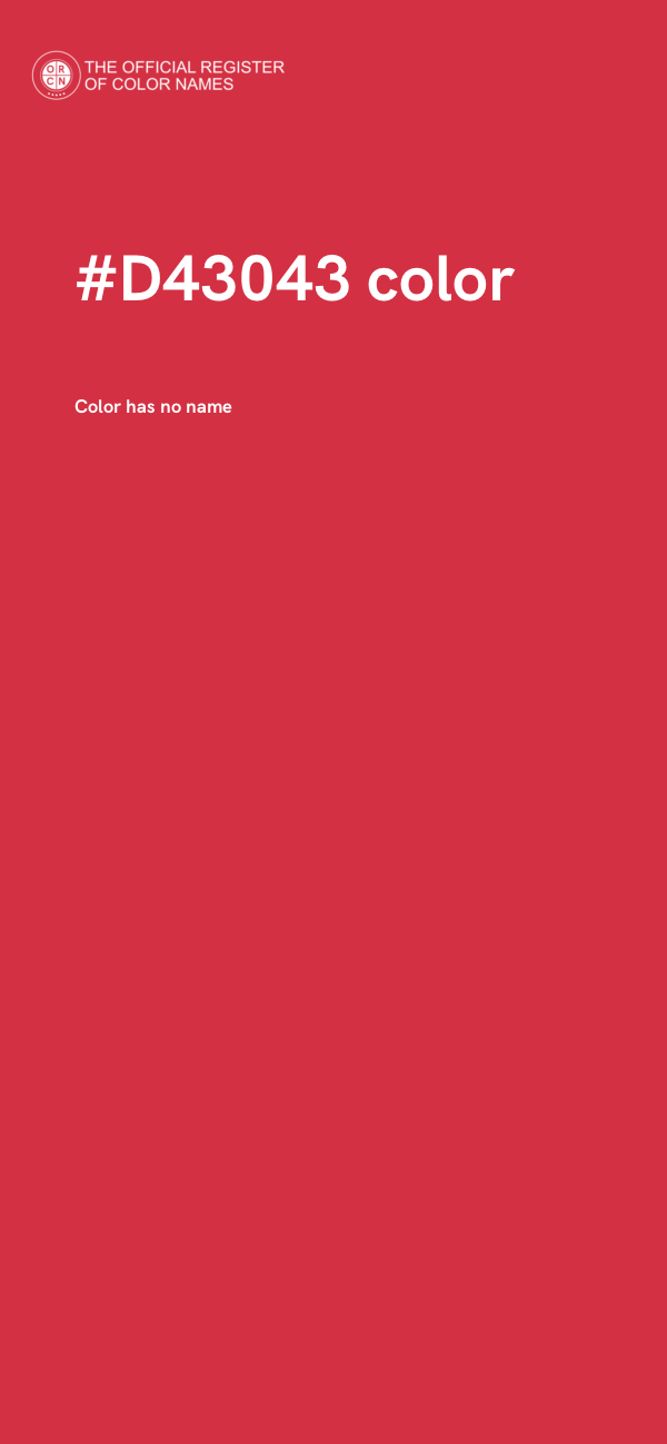 #D43043 color image