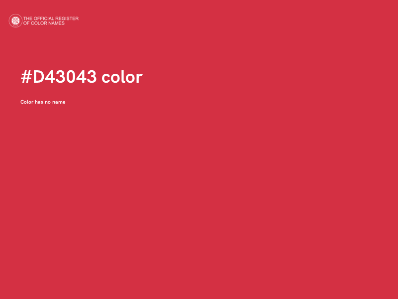 #D43043 color image