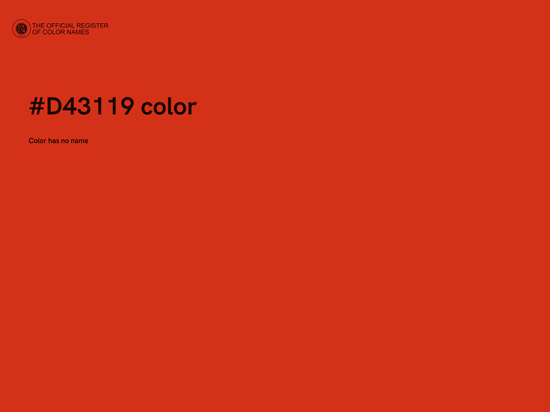 #D43119 color image