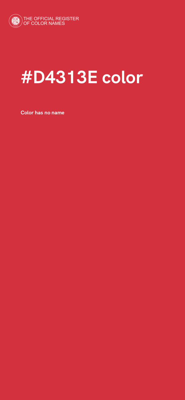 #D4313E color image