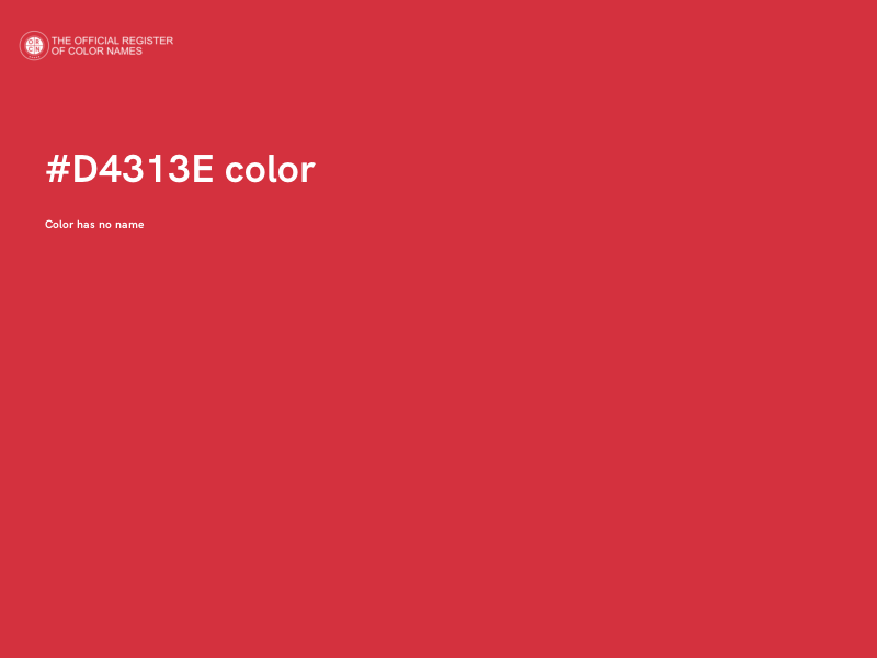 #D4313E color image