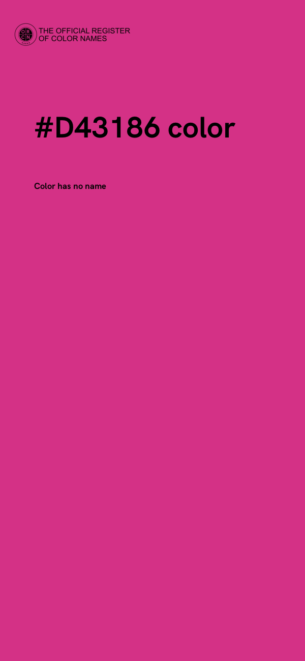 #D43186 color image