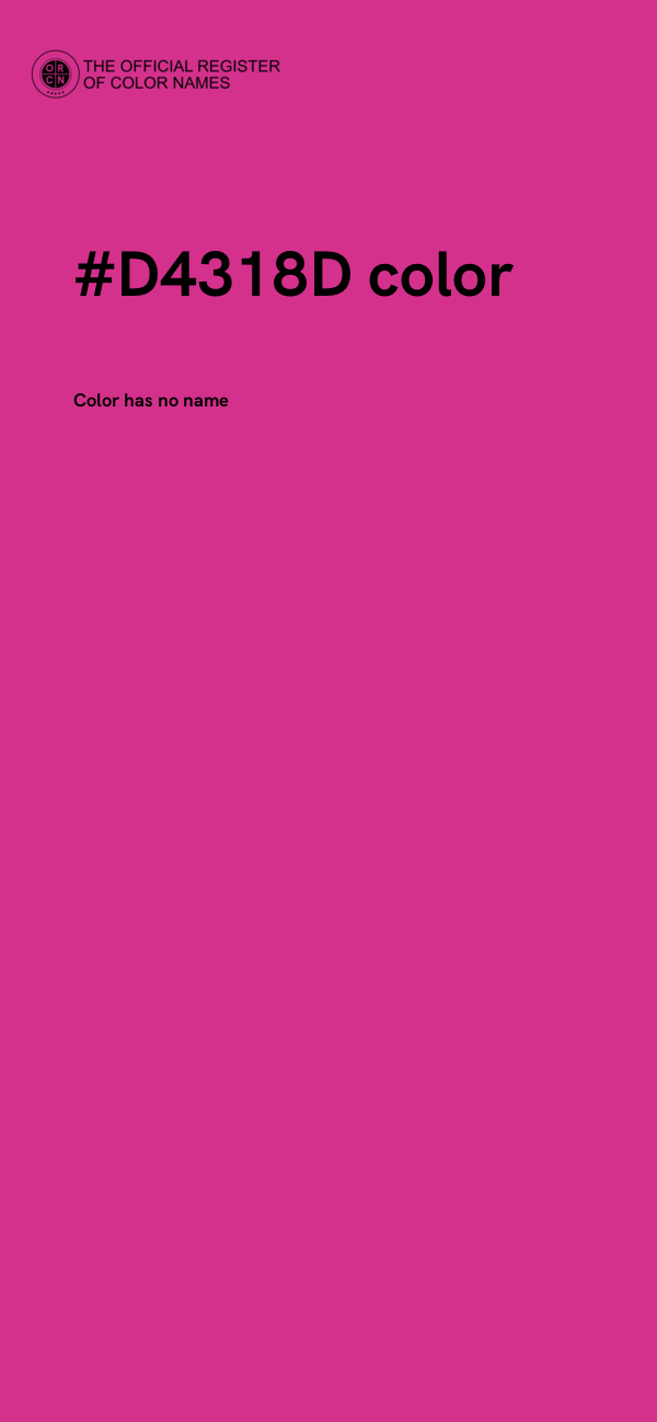 #D4318D color image