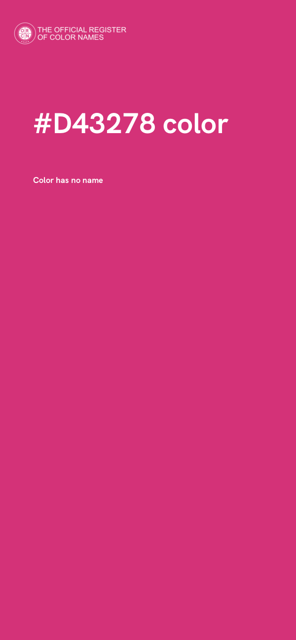 #D43278 color image