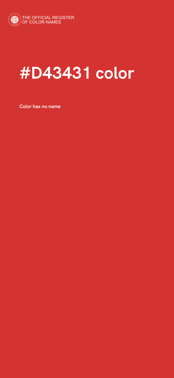 #D43431 color image
