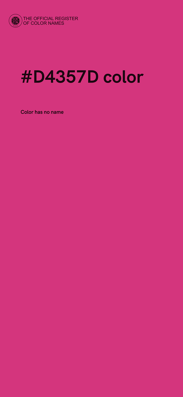 #D4357D color image