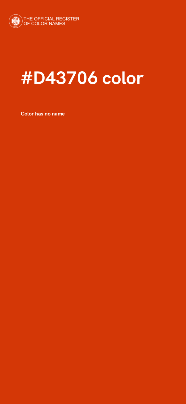 #D43706 color image