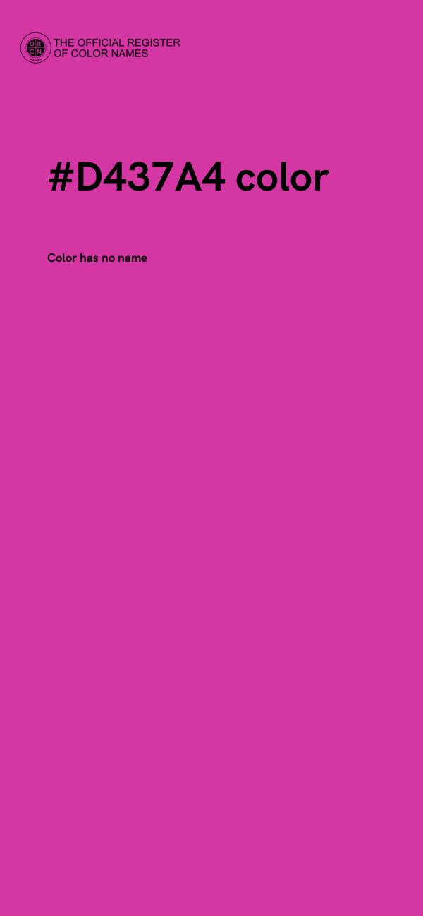 #D437A4 color image