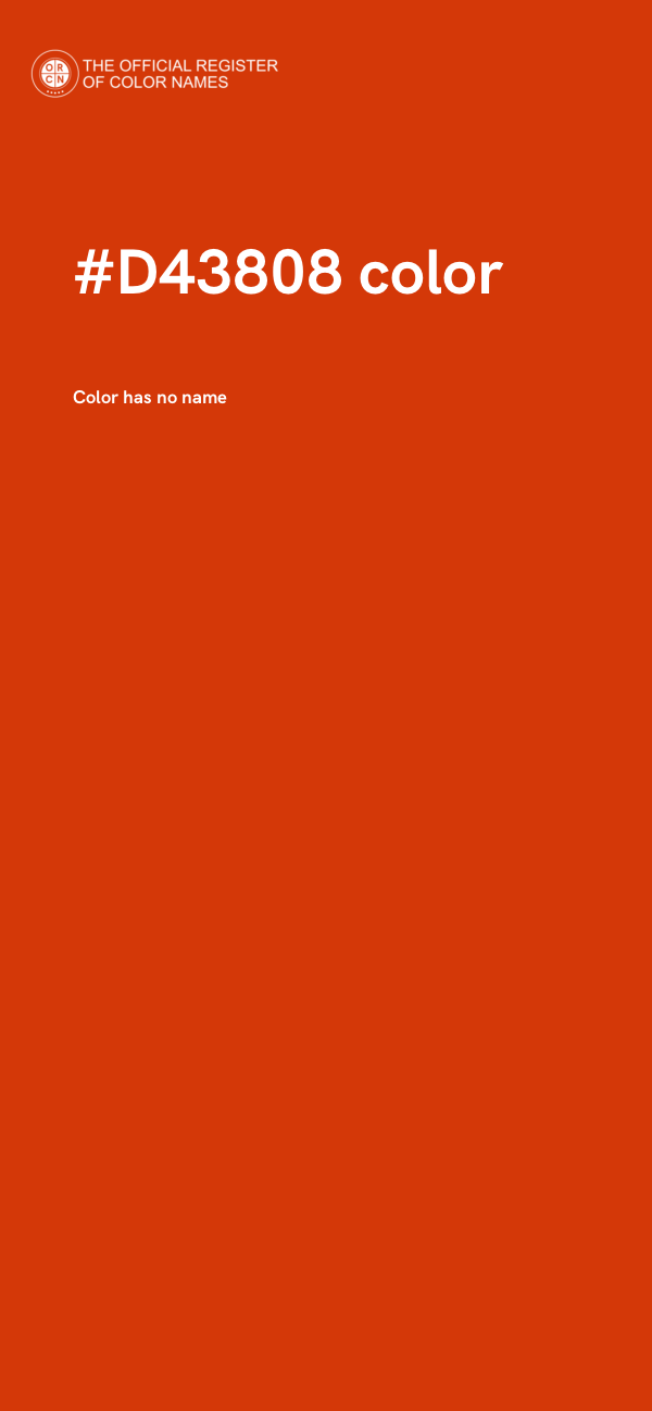 #D43808 color image