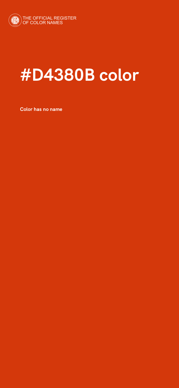 #D4380B color image
