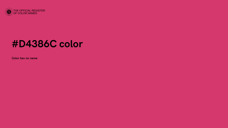 #D4386C color image