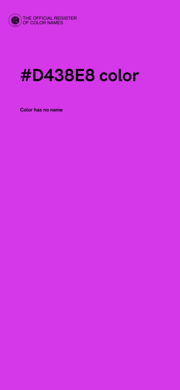 #D438E8 color image