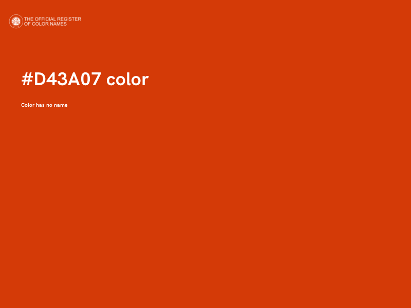 #D43A07 color image