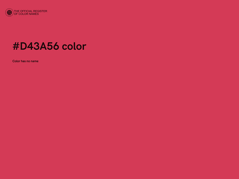 #D43A56 color image