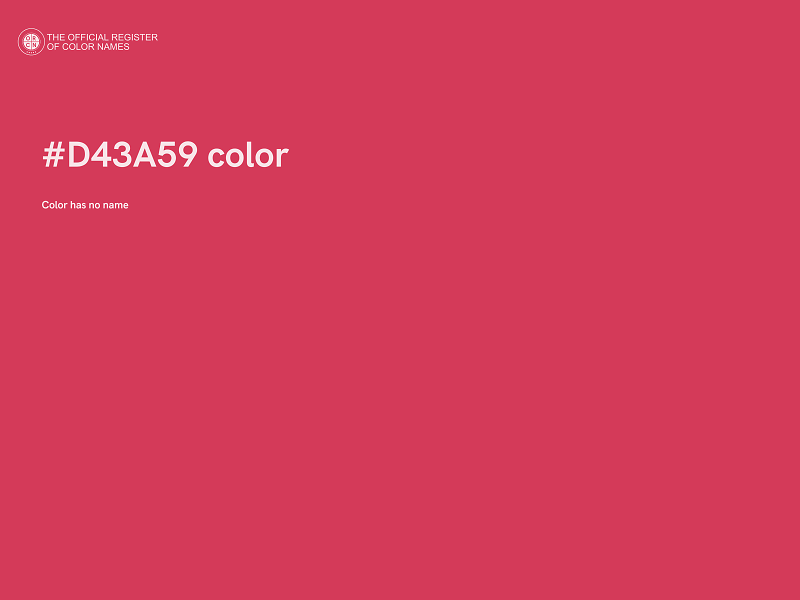#D43A59 color image