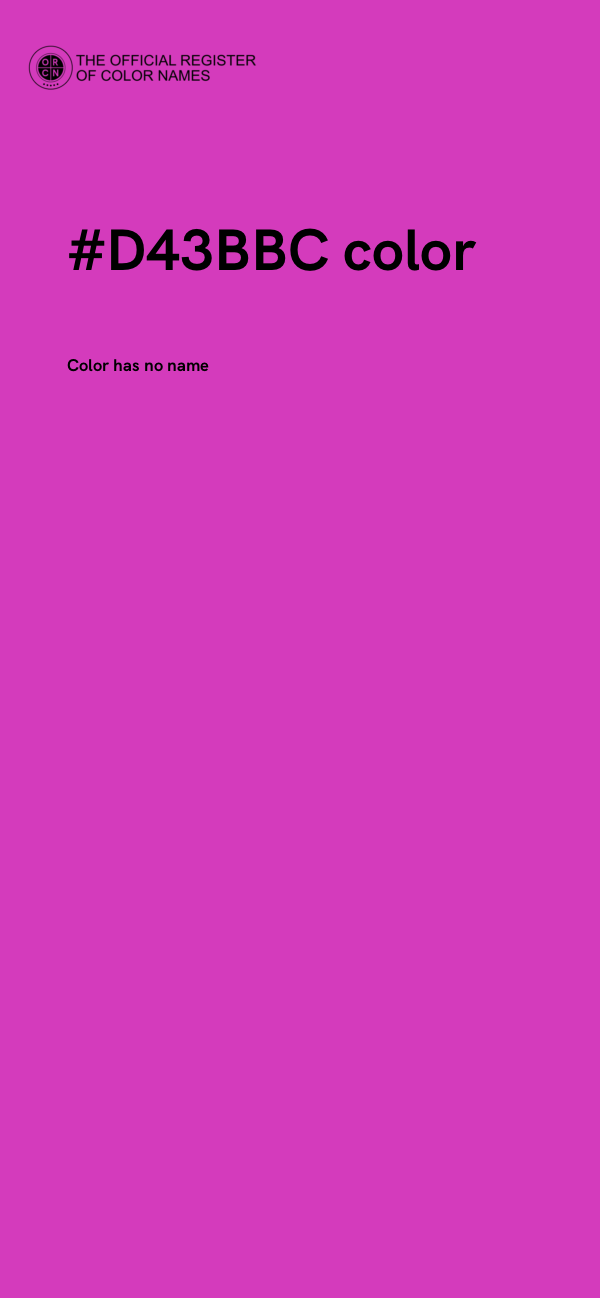 #D43BBC color image