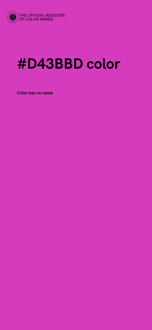 #D43BBD color image