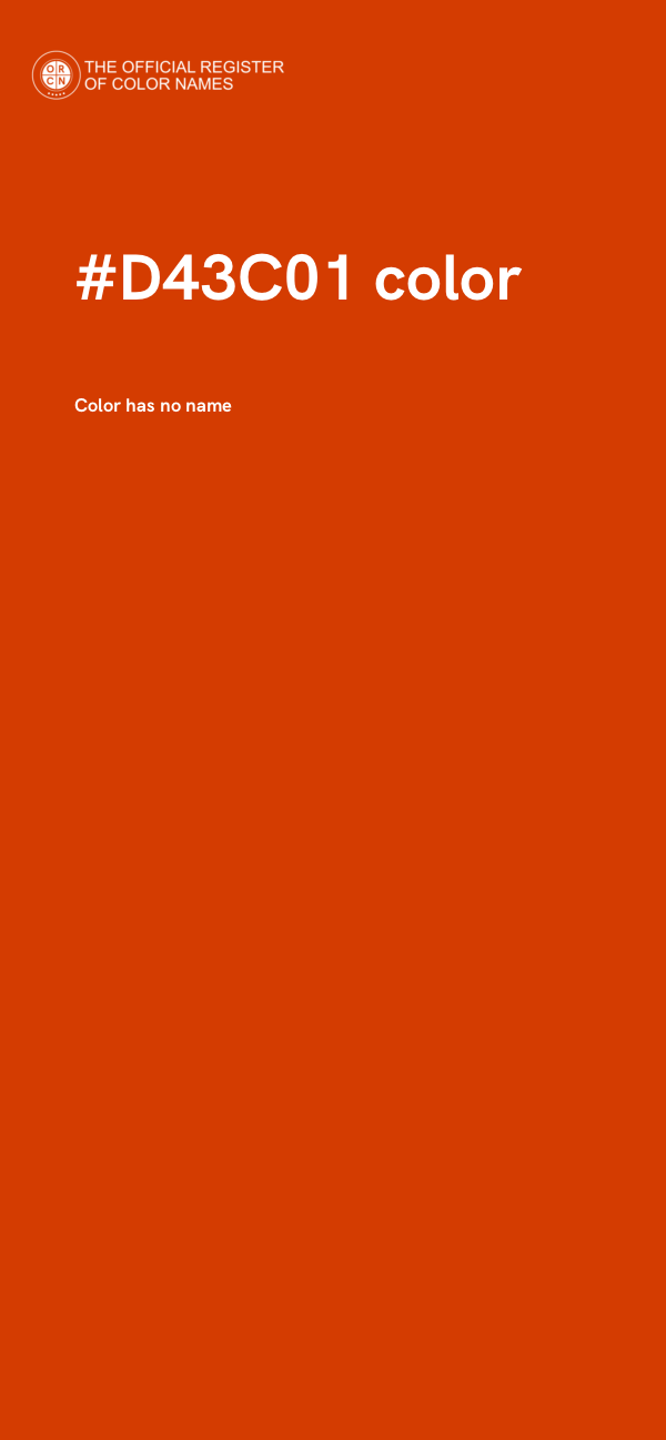 #D43C01 color image