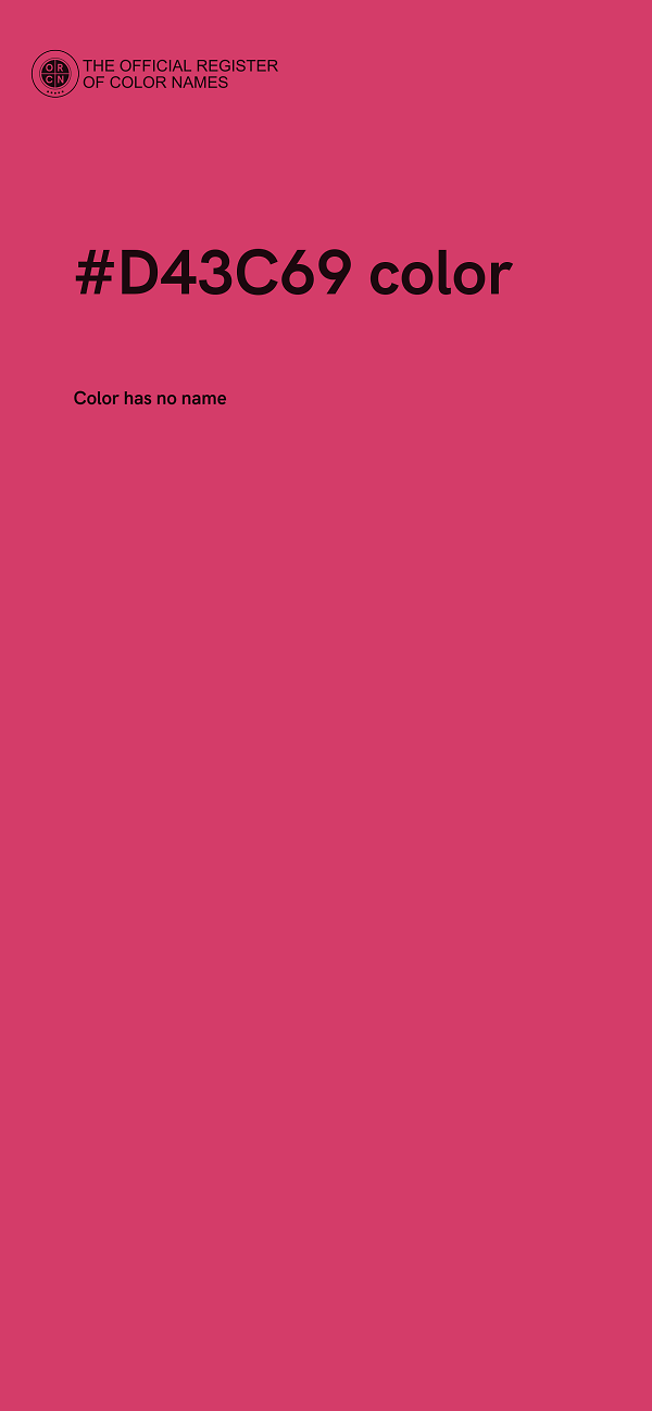 #D43C69 color image