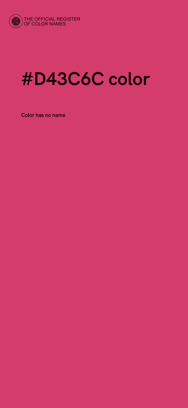 #D43C6C color image