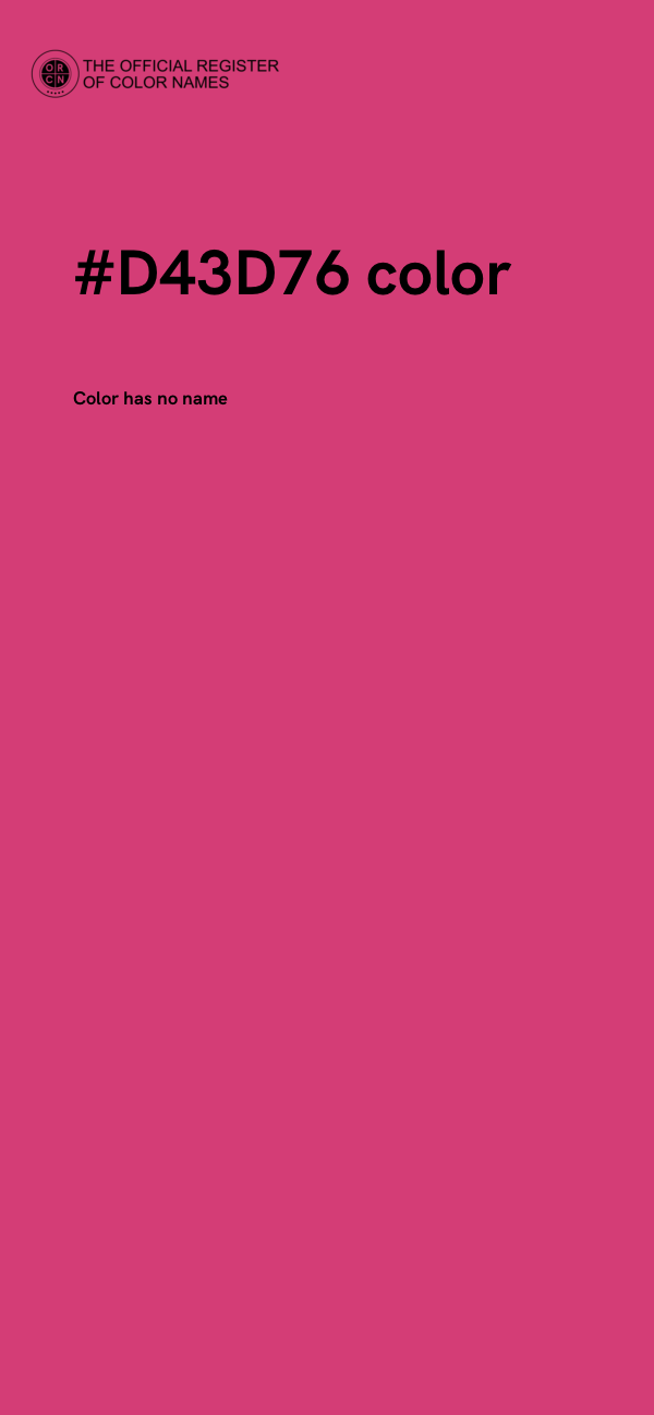 #D43D76 color image