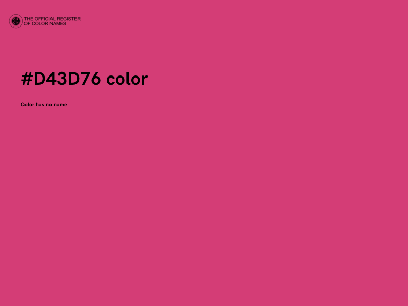 #D43D76 color image