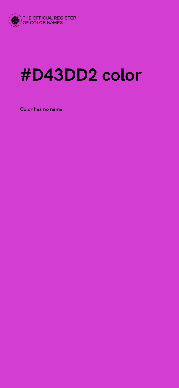 #D43DD2 color image